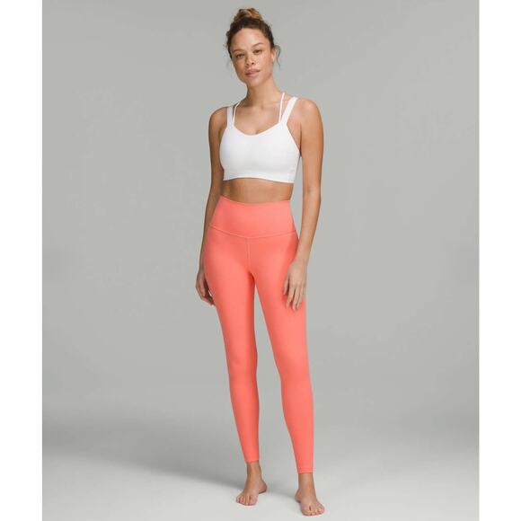 EUC Lululemon Align High-Rise Pant 28” Raspberry Cream Pink Yoga Leggings Size 8 - Picture 3 of 16